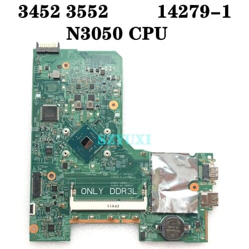 N3050 CPU For Dell inspiron 3452 3552 laptop Motherboard 14279-1 896X3 CN-041D5Y 41D5Y mainboard 100%tested