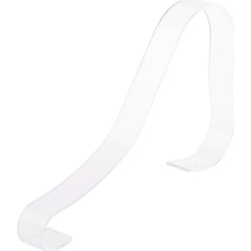 Clear Acrylic Shoes Display Rack Stand Shoes Store Holder Plastic Hanging Hook HX6D