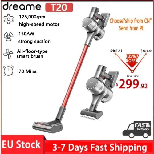 Dreame T20 Handheld Cordless Vacuum Cleaner Intelligent All-surface Brush 25kPa All In One Dust Collector Floor Carpet Aspirator