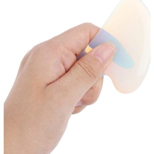 1pc Handmade Guasha Board Opalite Stone Scraper Massage Tool For Neck Back Body Pressure Therapy Relaxation