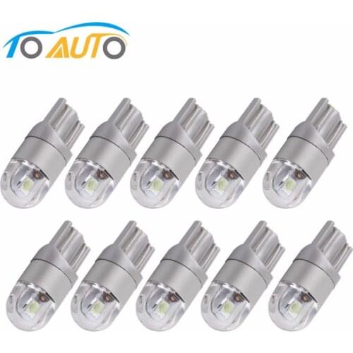 10pcs/lot T10 W5W LED Car Bulbs 3030 Chips 194 168 501 Instrument Lights Interior Lighting Pathway Lighting 12V 24V