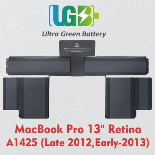 UGB New Original A1425 A1437 For Apple MacBook Pro 13" Retina A1425 (Late 2012, Early-2013 Version) bateria