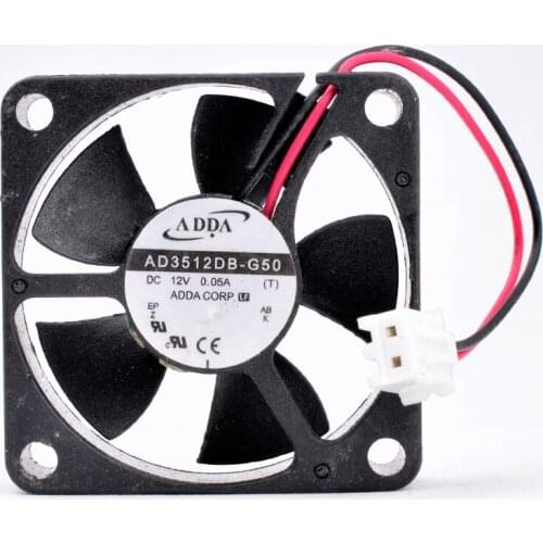 AD3512DB-G50 3.5cm 35mm fan 35x35x10mm DC12V 0.05A 2 lines dual ball bearing ultra-quiet micro host cooling fan