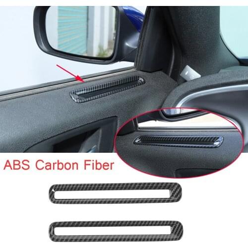 Carbon Fiber ABS Inner Door Air Vent Outlet Trim Fit For Dodge Charger 2011-2020