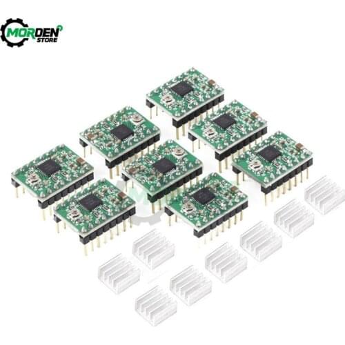 3D Printer Parts A4988 / DRV8825 Stepper Motor Driver With Heat sink For SKR V1.3 1.4 GTR V1.0 RAMPS 1.4 1.6 MKS GEN V1.4 Board