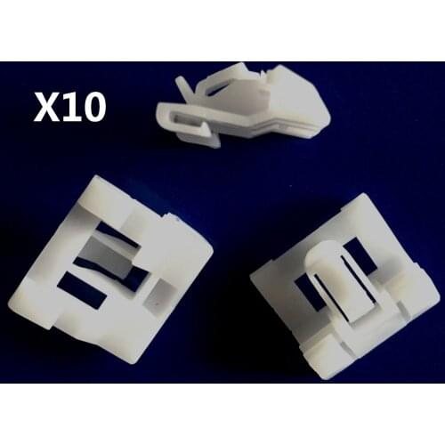 10pcs OEM Glass Window Clamp For Honda 91510-SR3-003 For Civic 92-95 Window Belt Moulding Clip Retainer