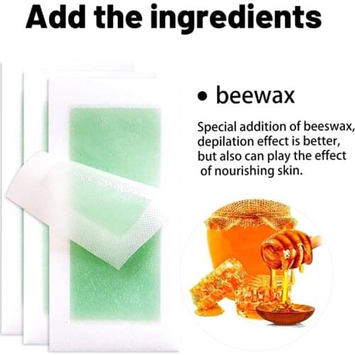 10PCS Hair Removal Tool Wax Strips Hair Removal Paper Non-woven Fabric Epilator For Face Leg Lip Leg Arm Depilatory Beauty Tool