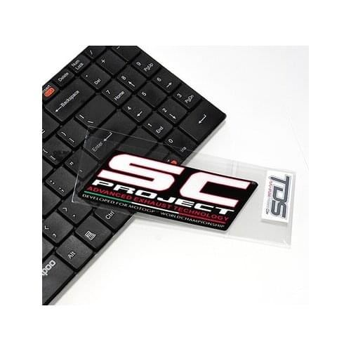 10cm Italy SC Exhaust Stickers Titanium Alloy GP Tube Motorcycle Retrofit Reflective Decals Car Accessories