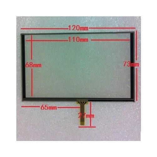 120*73 new 5 inch four wire resistive touch screen 120mm*73mm