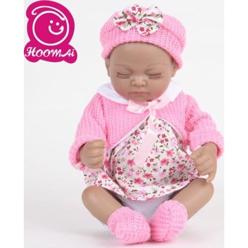 25CM 10 Inch Lifelike Bebe Reborn Dolls Whole Silicone Sleeping Newborn Baby Doll Toy With Painted Hair For Kids Birthday Gift