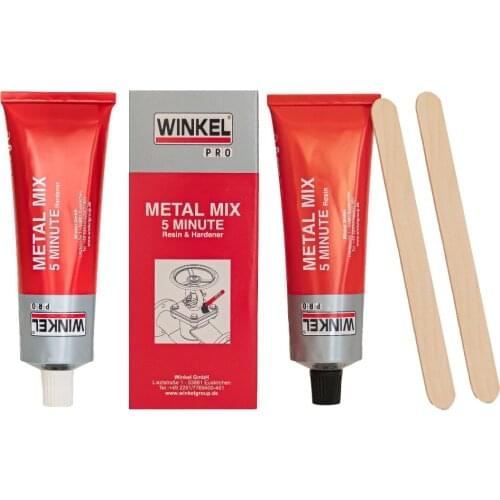 2x250 Gr Metal Mix 5 Minutes Resin and Hardener Metal Ceramic Repair Epoxy Adhesive High Performance Rapid Glue
