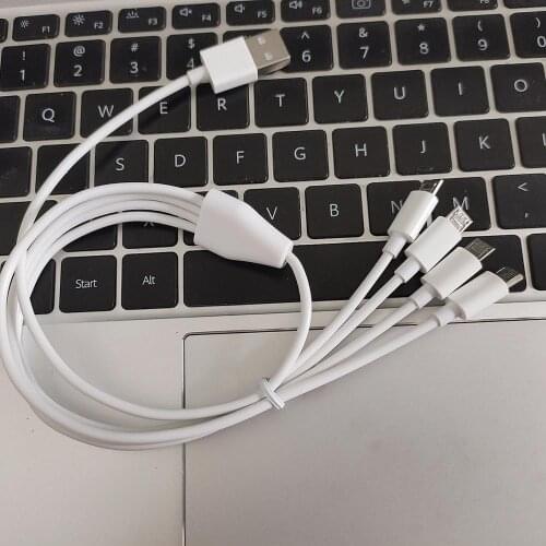 50cm Micro USB Multi-Charging Cable, 4 in 1 Android Mobile Phone Fast Charger Cable for Various Android Phones