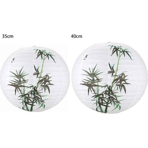 Lamp Shade Paper Lantern Oriental Style Light Decoration, Bamboo
