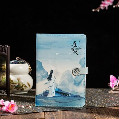 Anime Mo Dao Zu Shi Cosplay The Untamed Wei Wuxian Lan Wangji Cosplay A5 Pu Notebook Party Gifts For Girls