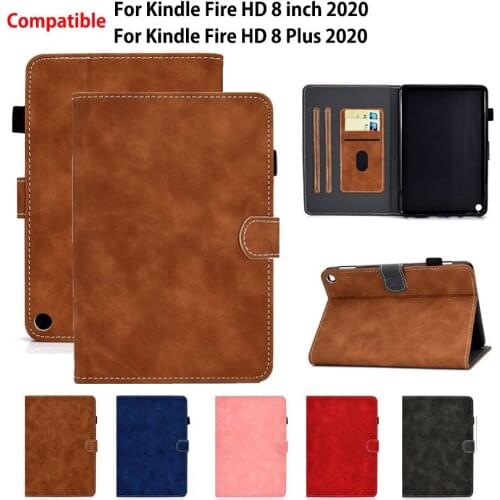 For Amazon Fire HD8 HD 8 2020 case cover for Fire HD 8 Plus 2020 Coque Funda Silicone Soft Shockproof Flip Protective Stand Capa