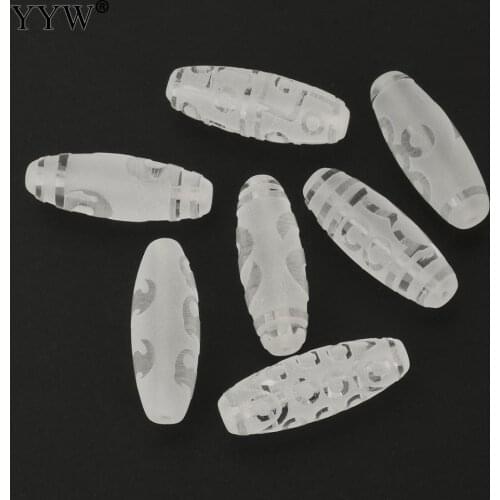 Pure Natural Clear Quartz Beads Dzi Tibeten Beads for DIY Jewelry Making Natural Crystal Frosted Bodhi Eyes Stone Bulk Beads
