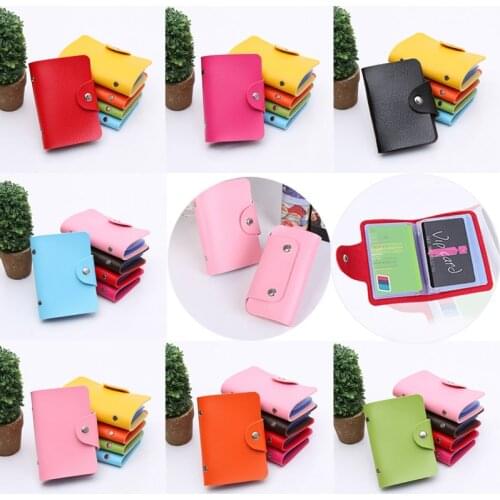 New Fashion Credit Card Holder Men Women Travel Cards Wallet PU Leather Buckle Business ID Card Holders SCI88