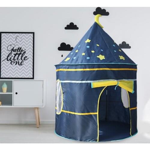 Baby toy Tent Portable Starry sky Castle Play Tent Folding Prince Princess House kids Castle Baby playing Toy Gift For Children