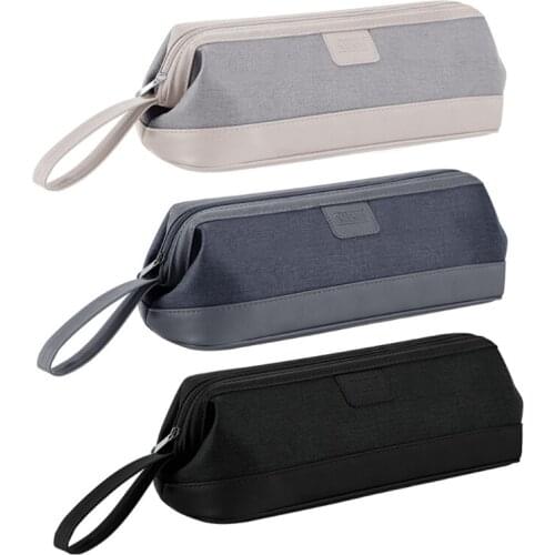 Travel Storage Bag for Hair Dryer Curler, Magnetic Flip PVC Leather Dustproof Protection Organizer Travel Gift Case