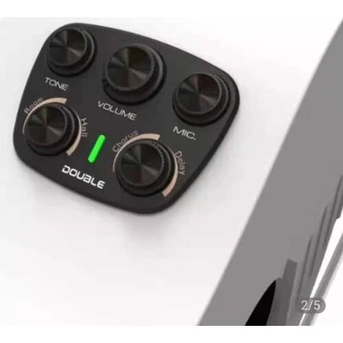 Double S1 same frequency vibration pickup black resonance technology pickups adjustable effect and board beating function preamp