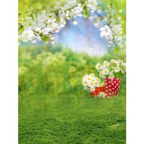 Picnic in Spring photo background polyester dreamy natural garden photography backdrops for photo studio props photophone S-1791