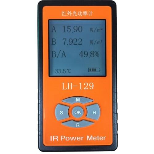 Infrared Radiometer IR Power Meter IR light transmittance Radiation meter sun light solar illuminance LH-129 LH-130