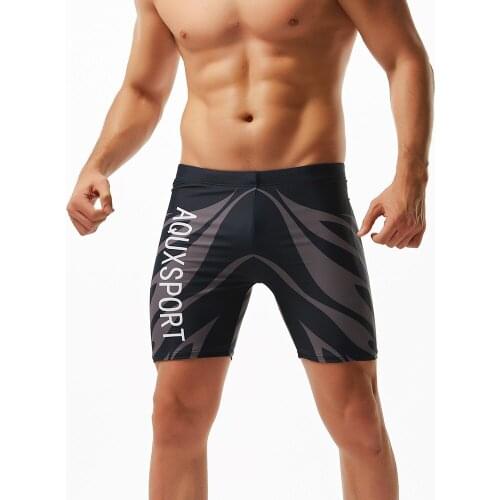 Mens Fashionable Colorful Multicolor Printed Swimming Trunks Trendy Swimming Beach Shorts Briefs Men Swimwear Surfing One Piece