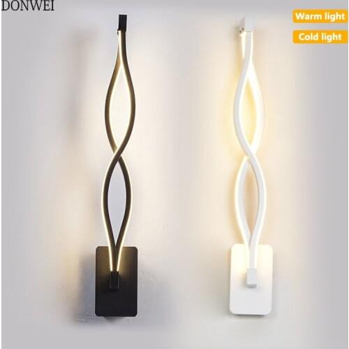 DONWEI LED 16W Wall Lamp Modern Bedroom Beside Wall Light Indoor Living Room Corridor Hotel Room Lighting Wall Sconce Decoration