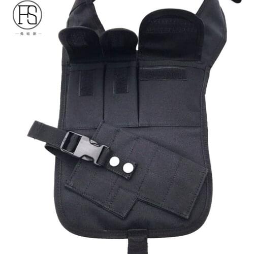 Outdoor CS Combat Rig Shoulder Pistol Gun Armpit Holster For Hunting Airsoft Waist Hidden Pouch