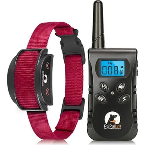 500m Pet Remote Control Dog Training Collar Waterproof Rechargeable Dog toys Bark stopper Shock Vibration Sound for 2 dogs