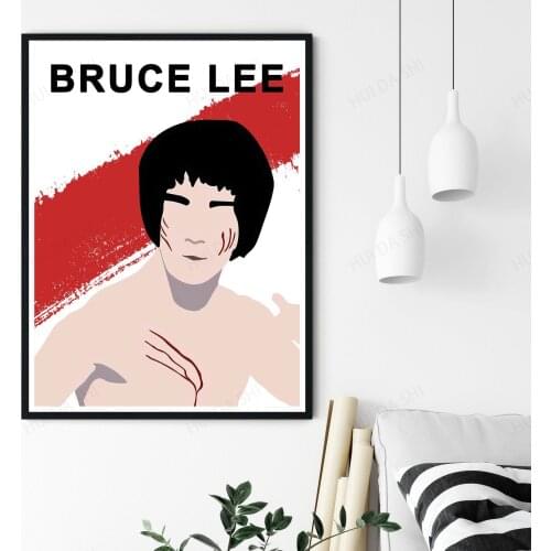 Bruce Lee Print, Bruce Lee Poster, Martial Art, Minimalist Print, Minimalist Art, Home Decor, Interior Design, Famous People