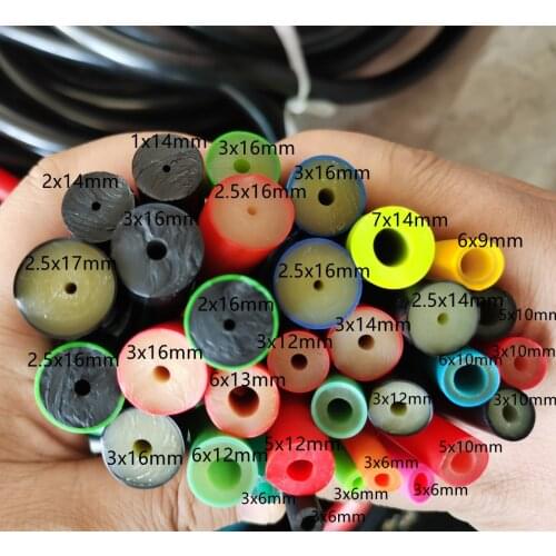 1 Meter Spearfishing rubber tube speargun band ELASTIC latex tube 6x12mm 6x13mm 7x14mm 5x10mm 3x10mm 3x12mm 3x14mm 3x16mm 3x18mm