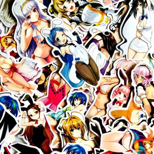 70PCS Sexy Cartoon Bunny Girl Beauty Warrior Sticker Beauty Otaku Welfare Trend Suitcase Graffiti Sticker For Notebook Fashion