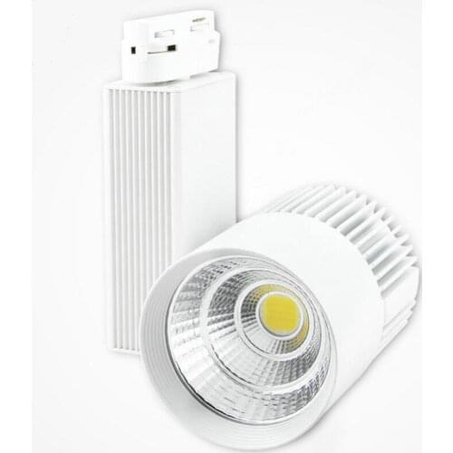 40W 2wire 3wire 4wire COB LED Track light aluminum Ceiling Rail Track lighting Spot Rail Spotlights Replace Halogen Lamps