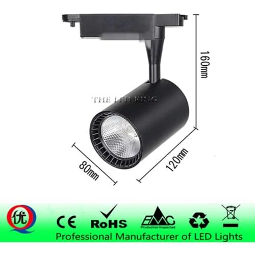 Led Track light COB 20W 30W 40W 50W Aluminum Ceiling Rail 220V Track lighting Spotlights Replace Halogen Lamps for Clothing Shop