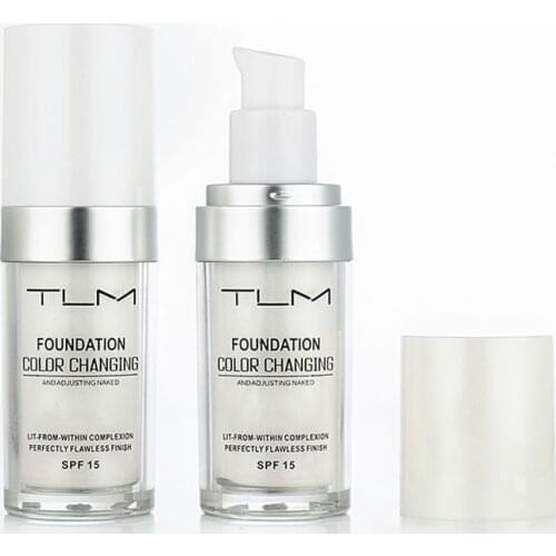 Temperature Color Changing Foundation Concealer Cream Moisturizing Makeup Base Cover SSwell