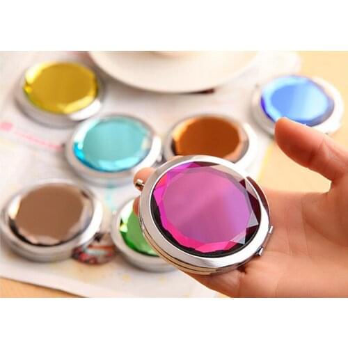 VANTAS Cosmetic Compact Mirror Crystal Magnifying Make Up Mirror DROP SHIPPING