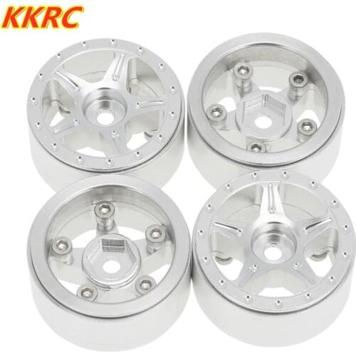 1.0" CNC Beadlock Micro Crawler Wheel Rim Hub for 1:24 RC Crawler Car Axial SCX24 90081 AXI00001