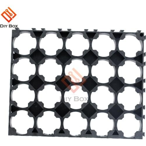 1Pcs 4x5 Cell Battery Spacer 18650 Battery Radiating Shell Pack Plastic Heat Holder Bracket 18650 Battery Bank Holder Box