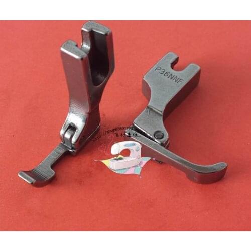 4pcs Industrial Sewing Machine Accessories Presser Foot Computer Flat Car Single Long Right Pin Hole P36N Zipper Presser Foot