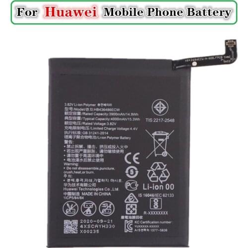 4000mAh HB436486ECW Phone Battery For Huawei P20 Pro / mate 20 / honor View 20 V20 / honor 20 pro / Mate 10 / Mate 10 Pro