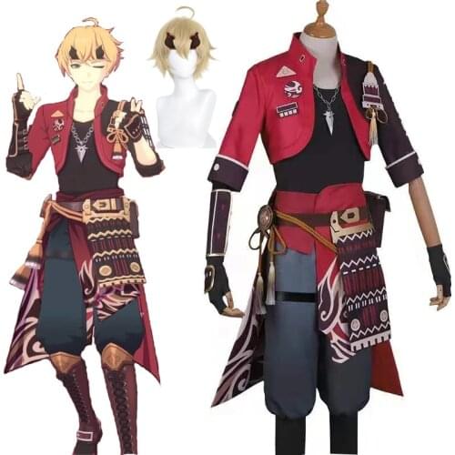 Anime Genshin Impact Tohma Game Suit Gorgeous Dress Battle Uniform Full Set Cosplay Costume Halloween Party Free Shipping