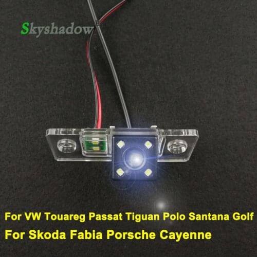 Car CCD Night Vision Backup Rear View Camera For VW Touareg Passat Tiguan Polo Santana Golf Skoda Fabia For Porsche Cayenne