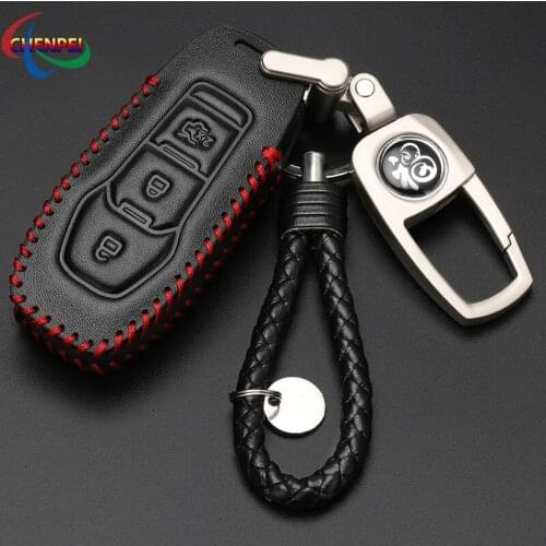 For Ford Escort Focus New Mondeo Taurus Territory Edge Car Key Case Cover Protection key Car Interior Decoration Accessories