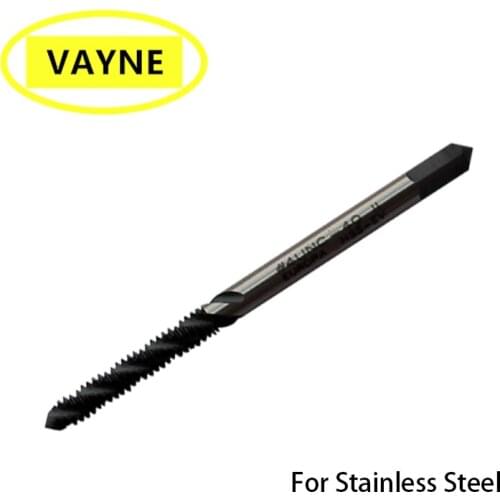 VAYNE HSSE Unified machine Spiral Fluted Taps For Stainless Steels UNC4-48 5-44 6-40 8-36 U5/8-18 9/16-18 Fine Thread screw tap