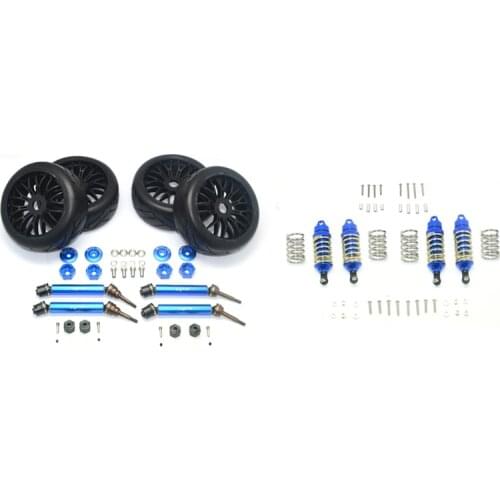 GPM TRAXXAS RUSTLER 4X4 VXL 67076-4 High-speed hot-melt tire - lower body suit (shock +45# hard aluminum body universal joint)