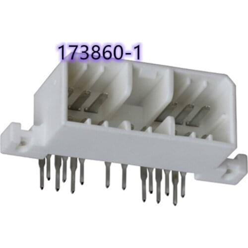 173860-1 14P curved needle base white PCB end sleeve