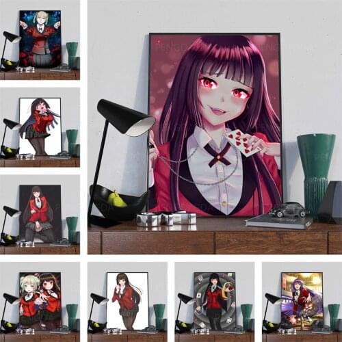 Home Decorative Japanese Anime Canvas HD Prints Kakegurui Paintings Modular Pictures Modern Wall Art Poster Artwork No Framework