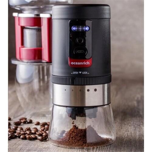 USB coffee grinder 20g Electric Coffee Milling Machine Kitchen Office Ceramic Burr Coarseness 5 levels Adjustable coffee mill