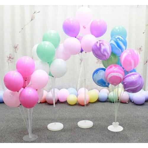 Latex Balloon Stick White Balloons Holder Sticks With Cup Party Supplies For Wedding Birthday Parties Decoration Accessories